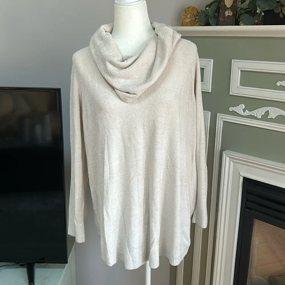 Barefoot Dreams cowl neck sweater - Picture 1 of 4